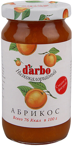 Конфитюр D'arbo Абрикос с пониженной калорийностью 220 г