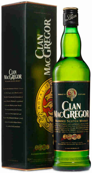 Виски CLAN MACGREGOR Шотландский купажированный, 40%, п/у, 0.7л Великобритания, 0.7 L