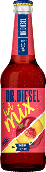 Пивной напиток Доктор Дизель Вишня и Персик ст.