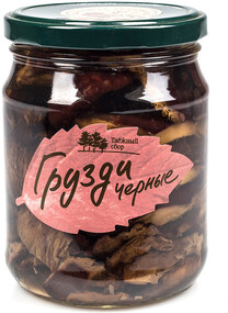 Грузди черные соленые Кедровый бор 500 г Россия