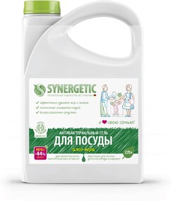 Гель для мытья посуды Synergetic «Алоэ», 2.75 л