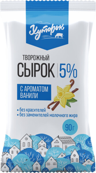 Сырок творожный Хуторок Ваниль, 5%, 90 г