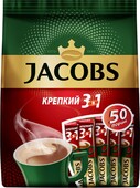 Кофе 3 в 1 Крепкий JACOBS, 600 г X 1 штука 50 пак.