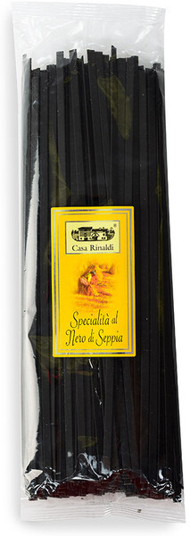 Паста Тальятелле с чернилами каракатицы (лапша) Casa Rinaldi, 500 гр., пластиковый пакет