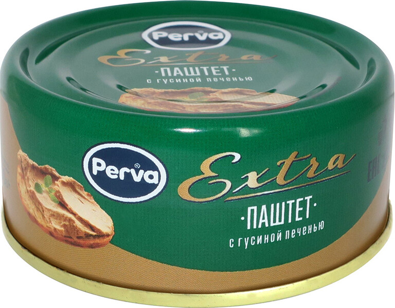Паштет Perva Extra печеночный с гусиной печенью 100 г
