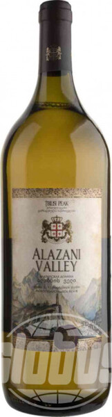 Вино столовое Tbilisi Peak Алазанская долина белое полусладкое 11 % алк., Грузия, 1,5 л