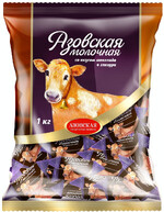 Конфеты Азовская КФ в шоколаде, 1 кг., флоу-пак