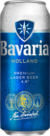 Пиво Bavaria Premium светлое фильтр пастер 4,9% 0,45л ж/б МПК