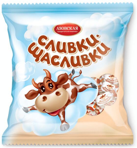 Ирис молочный Азовская кондитерская фабрика Сливки щасливки, 1кг