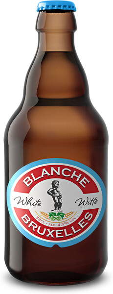 Пивной напиток BLANCHE BRUXELLES в стеклянной бутылке, 0,33 л