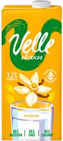 Напиток Velle растительный овсяный со вкусом Ванили 3.2% 1 л