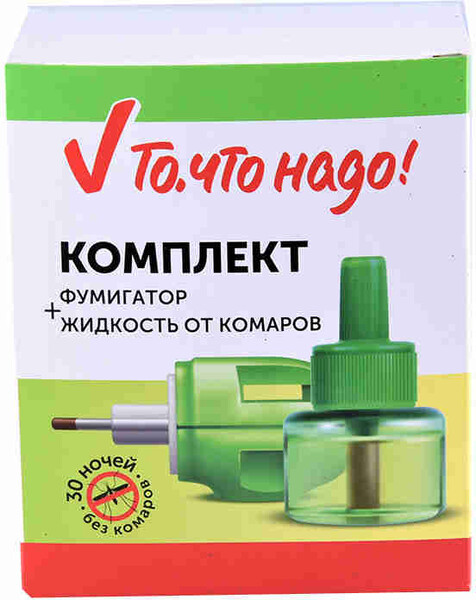 Комплект ТЧН! фумигатор+жидкость от комаров 30 ночей