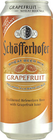 Напиток пивной SCHOFFERHOFER Grapefruit нефильтрованный, пастеризованный неосветленный, 2,5%, ж/б, 0.5л Германия, 0.5 L