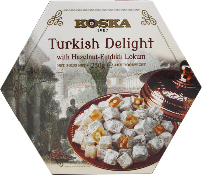 Рахат-лукум с фундуком, Koska, 250 гр., картон