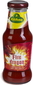 Соус KUHNE Spicy sauce fire dragon томатный с острым перцем чили 250мл
