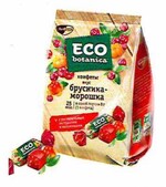 Кондитерские изделия Eco-botanica Конфеты желейные ECO-BOTANICA Брусника/Морошка и витам.,200 гр. (10)