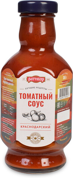 Соус Ратибор томатный Краснодарский 385г стекло Россия