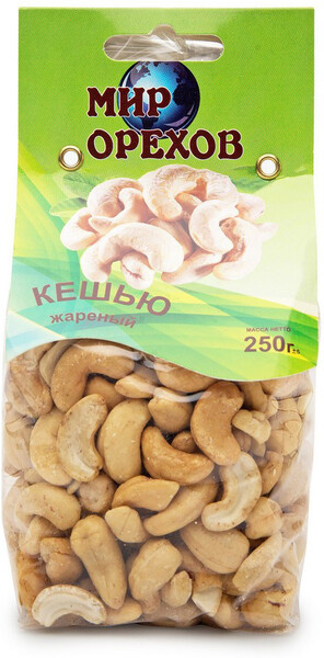 Орехи Мир орехов кешью жареный 250 г Россия