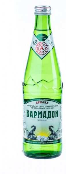 Лечебная вода Кармадон газированная 0,5л стекло