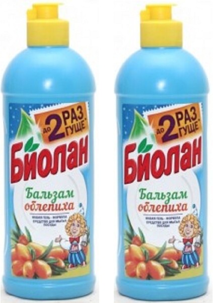 Бальзам для мытья посуды Биолан Облепиха, 450 мл., ПЭТ