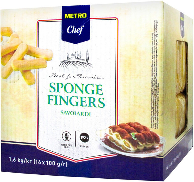 Печенье Metro Chef Sponge Fingers Savoiardi бисквитное 1,6 кг
