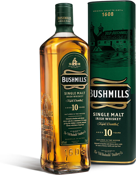 Виски Bushmills Malt 10 лет 0,7 в подарочной упаковке