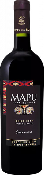 Вино Mapu Carmenere Gran Reserva Maule Valley DO Baron Philippe de Rothschild 0.75л