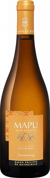 Вино Mapu Chardonnay Gran Reserva Maule Valley DO Baron Philippe de Rothschild  0.75л