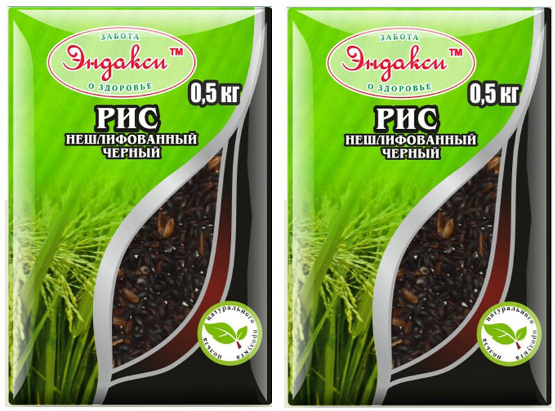 Рис нешлифованный черный 500 г