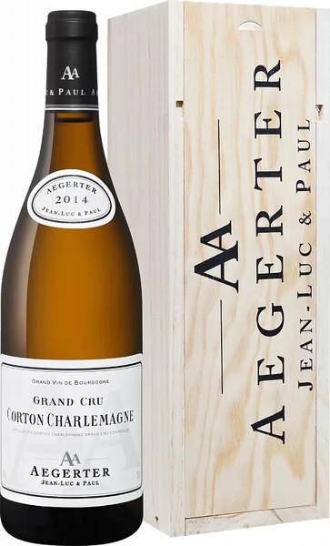Вино Corton Charlemagne Grand Cru AOC Aegerter (gift box) 2014 0.75л
