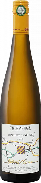 Вино Gewurztraminer Alsace AOC Domaine Albert Mann  0.75л