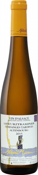 Вино Gewurztraminer Vendanges Tardives Altenbourg Alsace AOC Domaine Albert Mann  0.5л