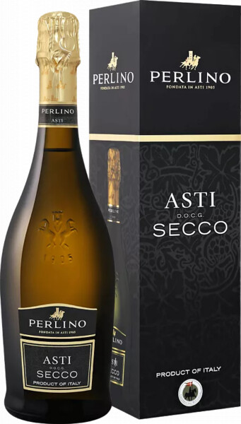 Игристое вино Perlino Secco Asti DOCG (gift box) 0.75л