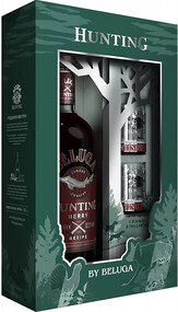 Ликер Beluga Hunting Ягодный 0,7 л в подарочной упаковке + 2 стопки