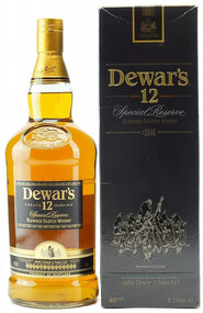 Виски Dewar's Special Reserve 12 y.o. Blended Scotch Whiskey (gift box) 1л