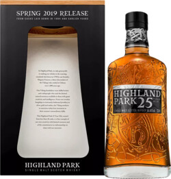 Виски Highland Park 25 y.o. single malt scotch whisky (gift box) 0.7л