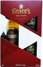 Виски Grant's Family Reserve 40% 0.75л + 2 стакана