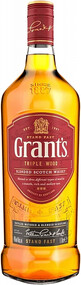 Виски Grant's Triple Wood Blended Scotch Whisky (gift box) 0.7л