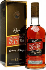 Ром Santiago de Cuba Extra Anejo 12 y.o. (gift box) 0.7л