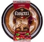 Торт бисквитный Faretti клюква, 400 гр., ПЭТ