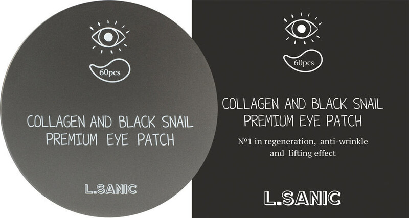 Патчи для кожи вокруг глаз L.Sanic гидрогелевые с коллагеном и муцином черной улитки (60 штук в упаковке)