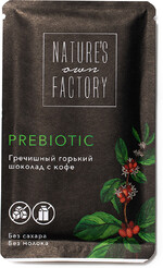 Гречишный горький шоколад Nature’s own factory PREBIOTIC с кофе 20 г, Россия