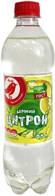 Напиток сильногазированный АШАН Цитрон безалкогольный, 500 мл
