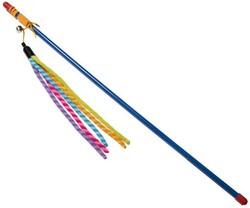 Игрушка для кошек Triol Удочка-дразнилка цветные хвостики