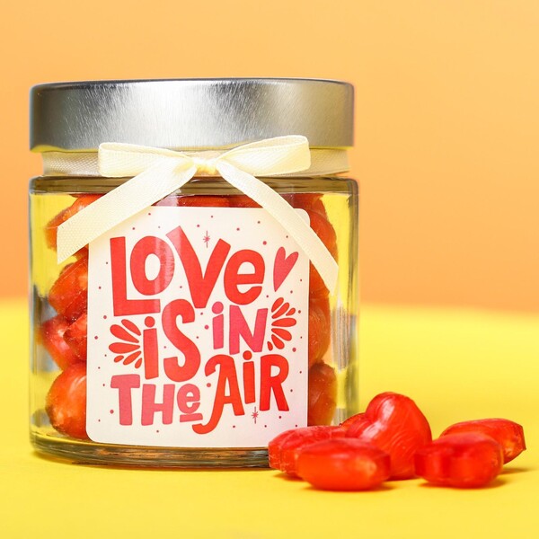 Леденцы в стеклянной банке «Дневной запас любви», в стеклянной банке, 130 г