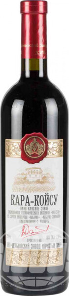 Вино Дербент Кара-Койсу красное сухое 12 % алк., Россия, 0,75 л