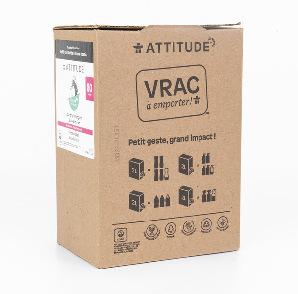 Концентрированная жидкость для стирки гипоаллергенная без запаха, ATTITUDE - 2 л