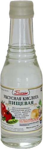 Кислота уксусная пищевая 70% Барко, 180г
