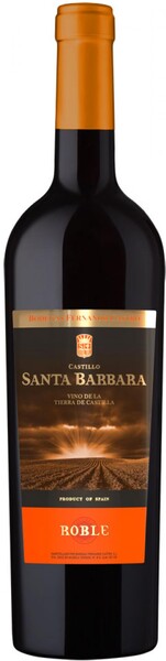 Вино Castillo Santa Barbara ROBLE красное сухое Испания, 0,75 л