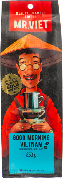 Кофе Mr.Viet Доброе утро Вьетнам в зернах 250 г